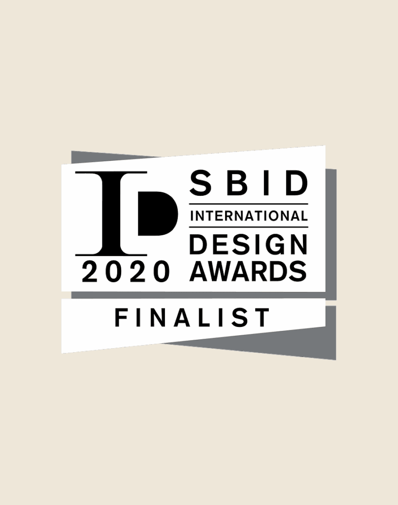 award sbid 2020 beige 2020 SBID International Design Award Finalist